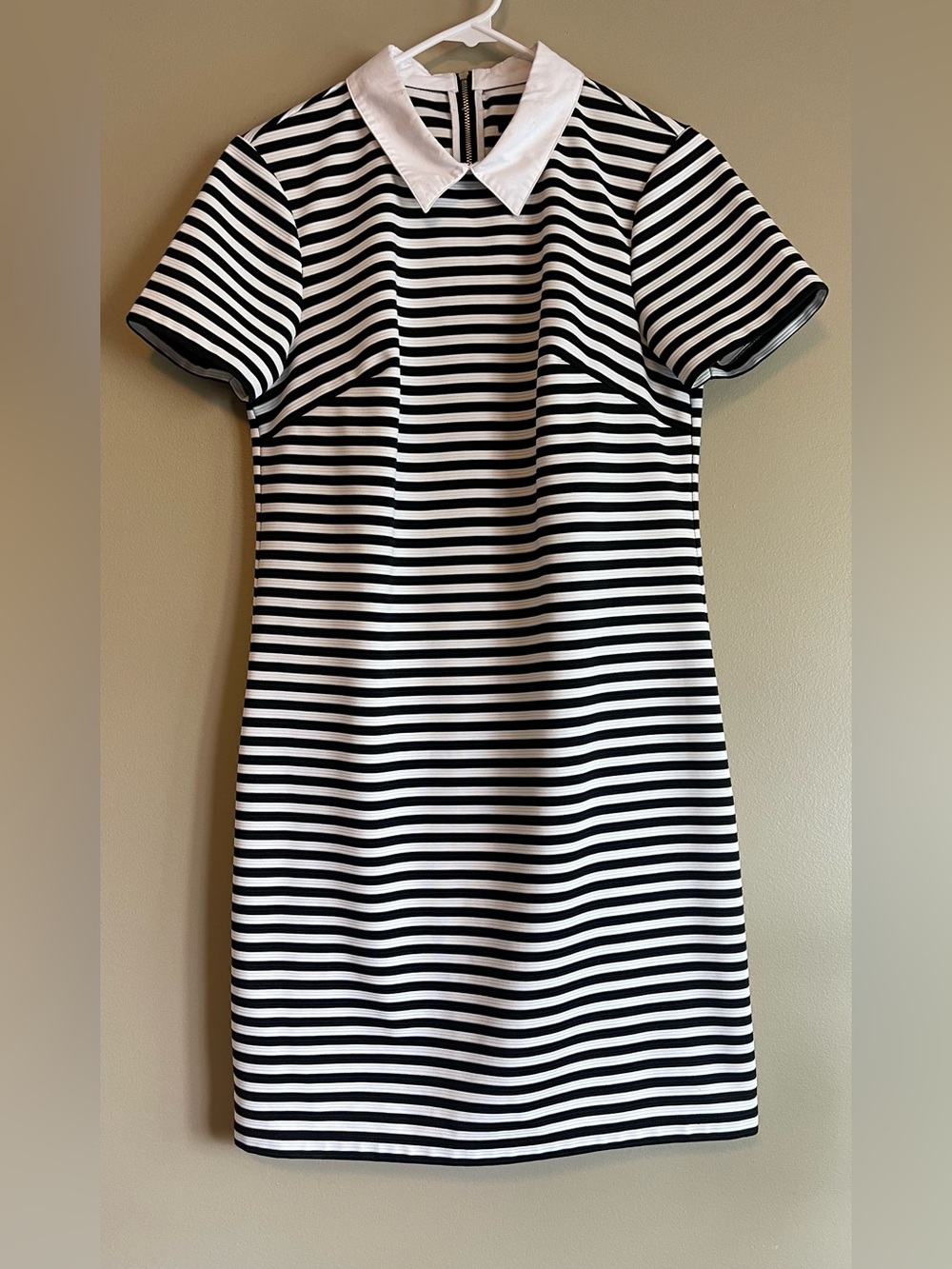 Tommy Hilfiger Striped Collared Shift Dress